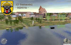 Stadtmodell Rehna heute
